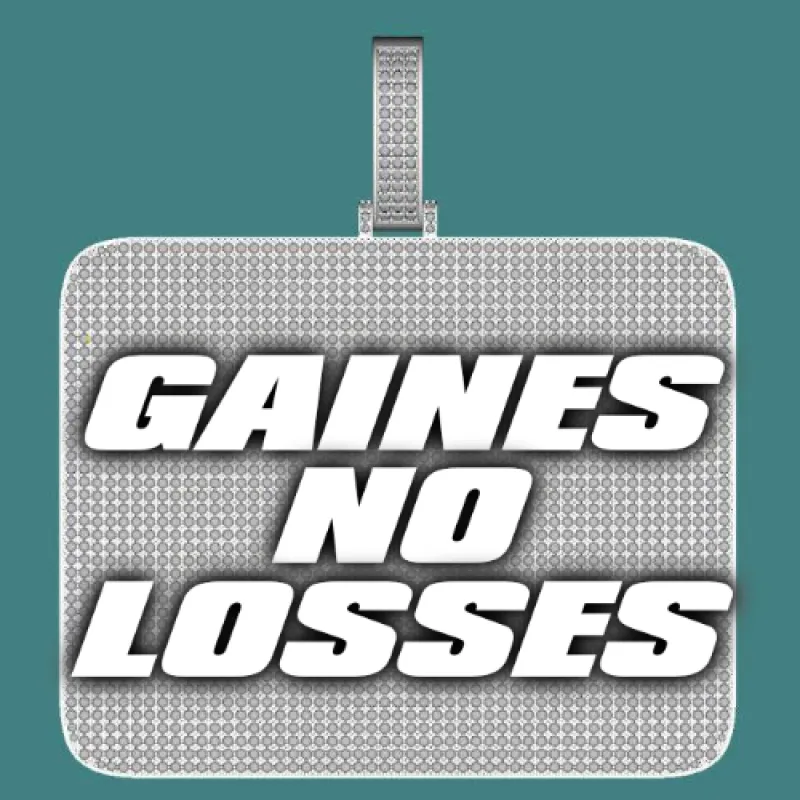 CUSTOM LETTER NECKLACE 3D BIG SQUARE sold by The GUU Shop