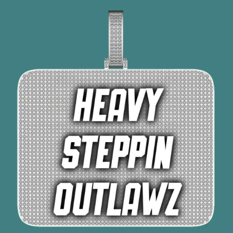 CUSTOM LETTER NECKLACE 3D BIG SQUARE sold by The GUU Shop