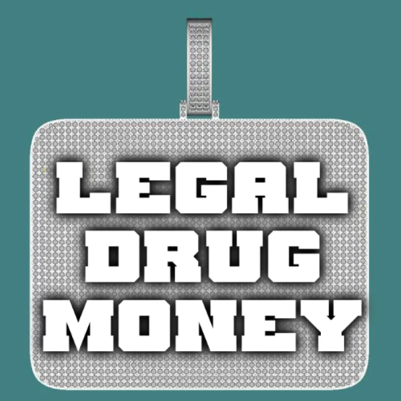 CUSTOM LETTER NECKLACE 3D BIG SQUARE sold by The GUU Shop