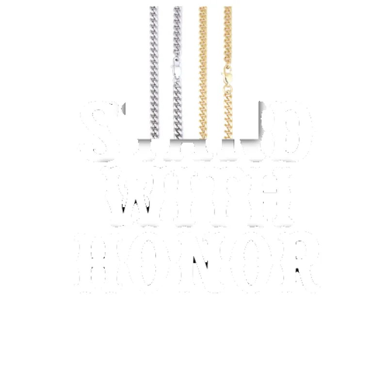 Custom Letters Freibeuter Font Necklace sold by The GUU Shop