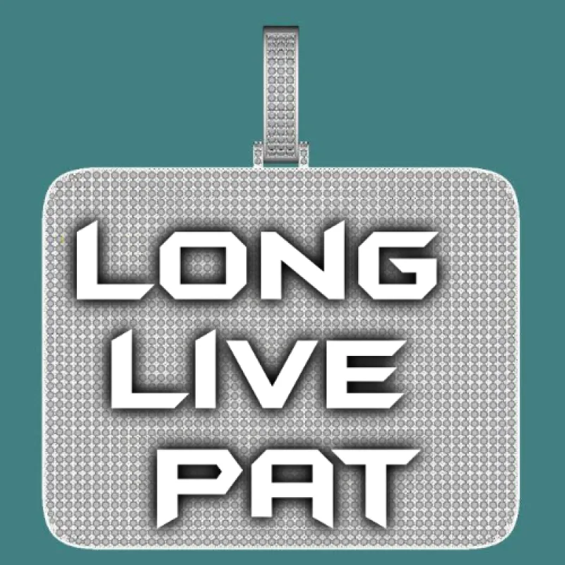 CUSTOM LETTER NECKLACE 3D BIG SQUARE sold by The GUU Shop