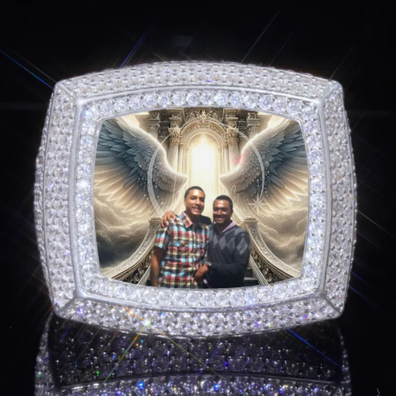 3D CUSTOM PICTURE ICED RING sold by The GUU Shop