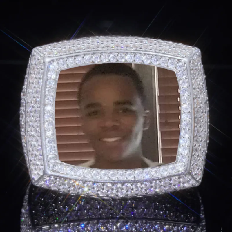 3D CUSTOM PICTURE ICED RING sold by The GUU Shop