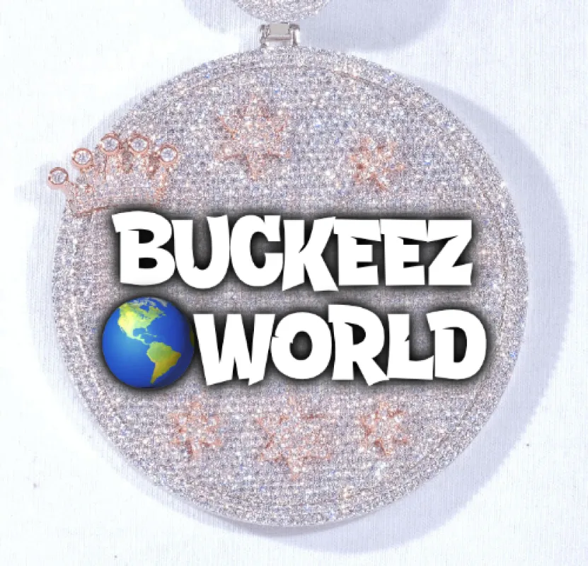 CUSTOM LETTER NECKLACE 3D BIG CROWN DISC sold by The GUU Shop