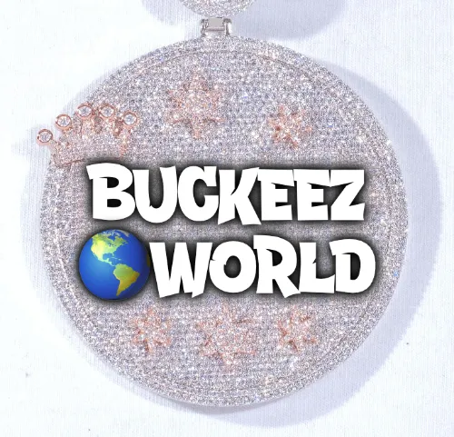 CUSTOM LETTER NECKLACE 3D BIG CROWN DISC sold by The GUU Shop