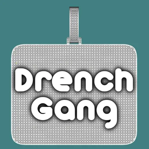 CUSTOM LETTER NECKLACE 3D BIG SQUARE sold by The GUU Shop