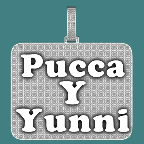 CUSTOM LETTER NECKLACE 3D BIG SQUARE sold by The GUU Shop