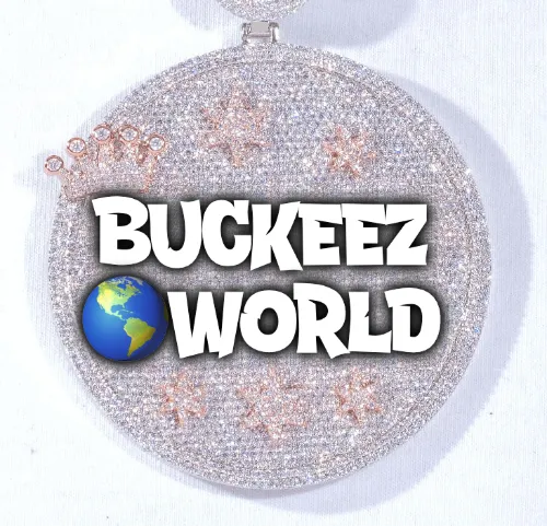 CUSTOM LETTER NECKLACE 3D BIG CROWN DISC sold by The GUU Shop