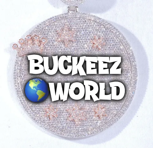 CUSTOM LETTER NECKLACE 3D BIG CROWN DISC sold by The GUU Shop