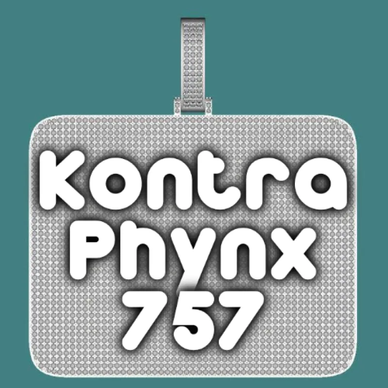 CUSTOM LETTER NECKLACE 3D BIG SQUARE sold by The GUU Shop