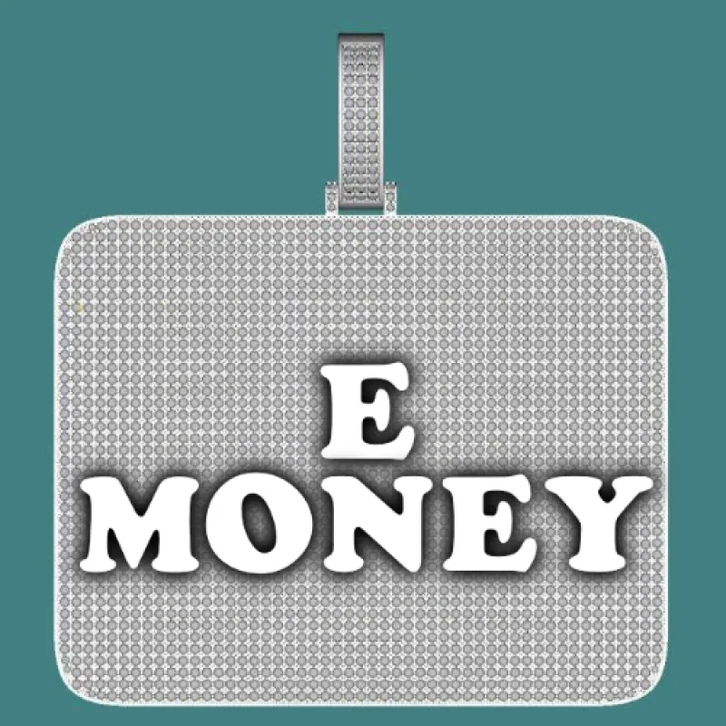 CUSTOM LETTER NECKLACE 3D BIG SQUARE sold by The GUU Shop