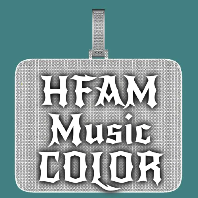 CUSTOM LETTER NECKLACE 3D BIG SQUARE sold by The GUU Shop