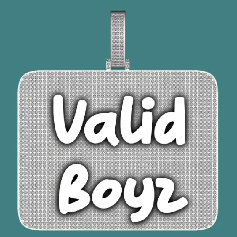 CUSTOM LETTER NECKLACE 3D BIG SQUARE sold by The GUU Shop