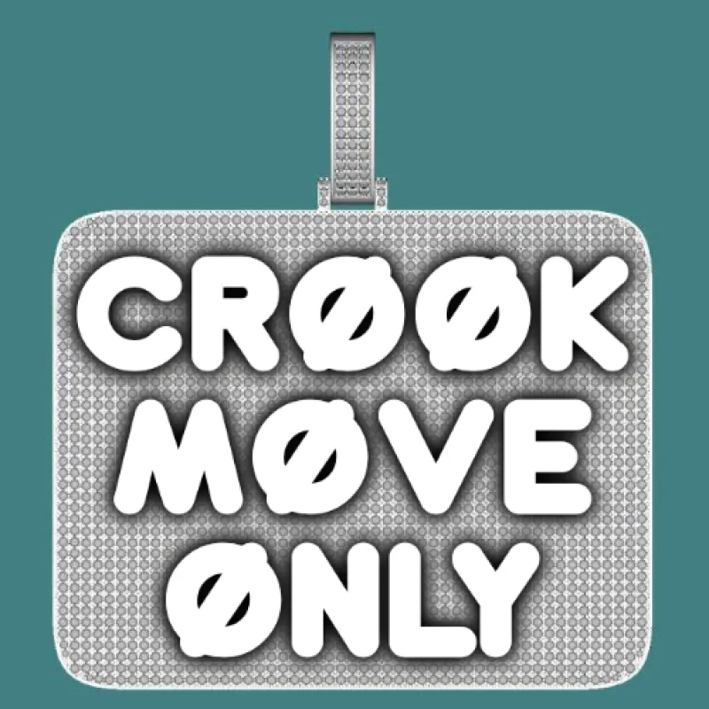 CUSTOM LETTER NECKLACE 3D BIG SQUARE sold by The GUU Shop