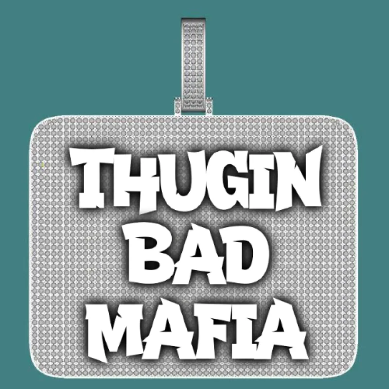 CUSTOM LETTER NECKLACE 3D BIG SQUARE sold by The GUU Shop