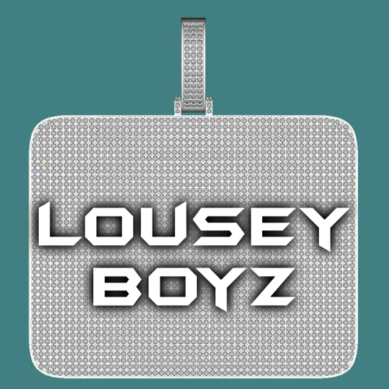 CUSTOM LETTER NECKLACE 3D BIG SQUARE made by The GUU Shop