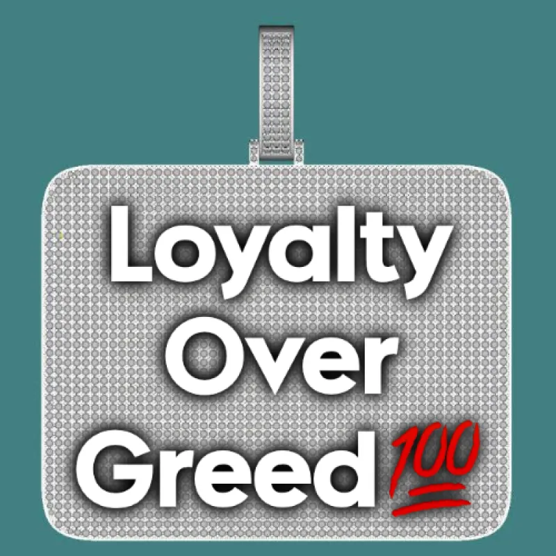 CUSTOM LETTER NECKLACE 3D BIG SQUARE sold by The GUU Shop