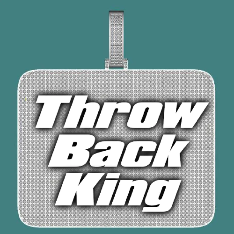 CUSTOM LETTER NECKLACE 3D BIG SQUARE sold by The GUU Shop