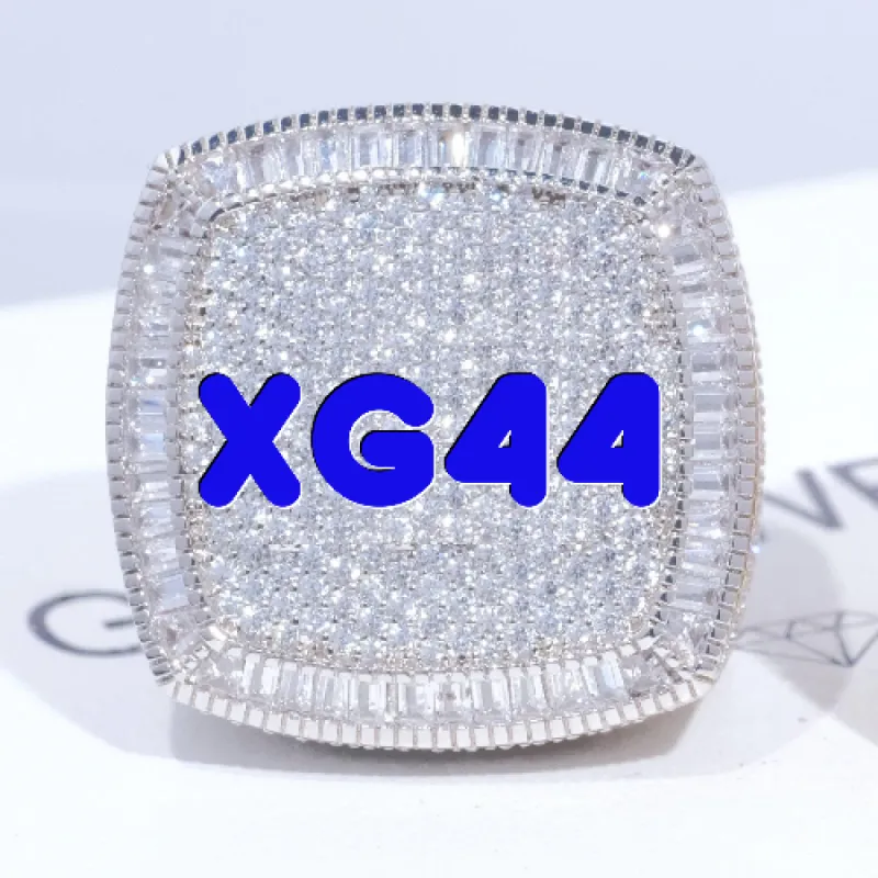 CUSTOM LETTER 3D ICED RING sold by The GUU Shop