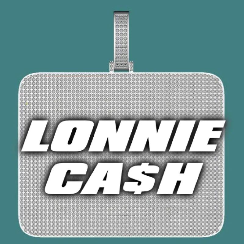 CUSTOM LETTER NECKLACE 3D BIG SQUARE sold by The GUU Shop