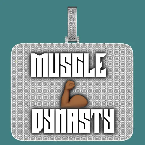 CUSTOM LETTER NECKLACE 3D BIG SQUARE sold by The GUU Shop