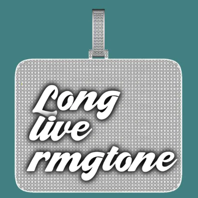 CUSTOM LETTER NECKLACE 3D BIG SQUARE sold by The GUU Shop