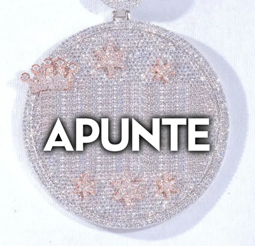 CUSTOM LETTER NECKLACE 3D BIG CROWN DISC sold by The GUU Shop