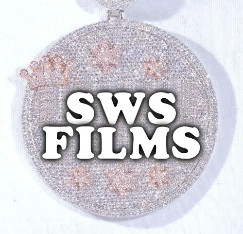 CUSTOM LETTER NECKLACE 3D BIG CROWN DISC sold by The GUU Shop