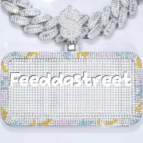 CUSTOM LETTER NECKLACE 3D COLORFUL SQUARE sold by The GUU Shop