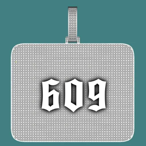 CUSTOM LETTER NECKLACE 3D BIG SQUARE sold by The GUU Shop