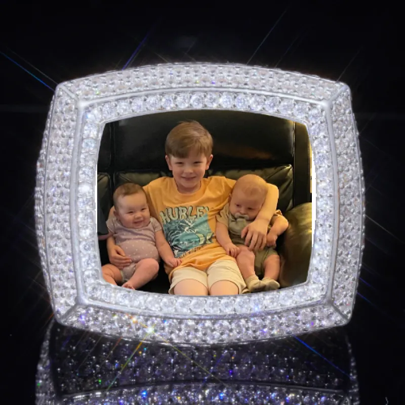 3D CUSTOM PICTURE ICED RING sold by The GUU Shop