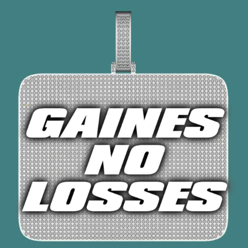 CUSTOM LETTER NECKLACE 3D BIG SQUARE sold by The GUU Shop