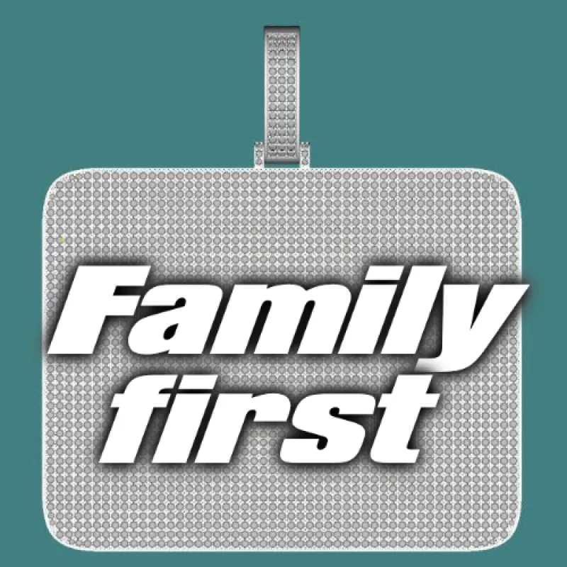 CUSTOM LETTER NECKLACE 3D BIG SQUARE sold by The GUU Shop