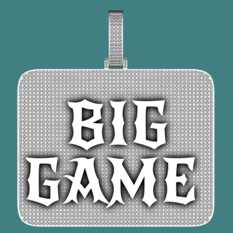 CUSTOM LETTER NECKLACE 3D BIG SQUARE sold by The GUU Shop