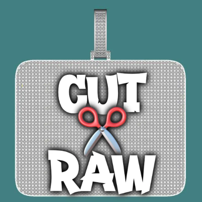 CUSTOM LETTER NECKLACE 3D BIG SQUARE sold by The GUU Shop