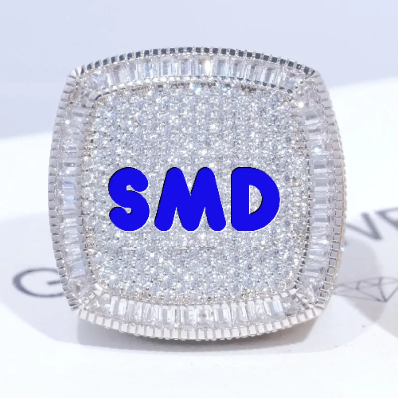 CUSTOM LETTER 3D ICED RING sold by The GUU Shop
