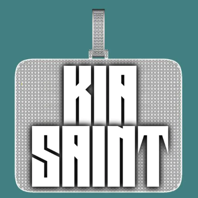 CUSTOM LETTER NECKLACE 3D BIG SQUARE sold by The GUU Shop