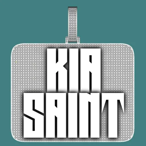 CUSTOM LETTER NECKLACE 3D BIG SQUARE sold by The GUU Shop