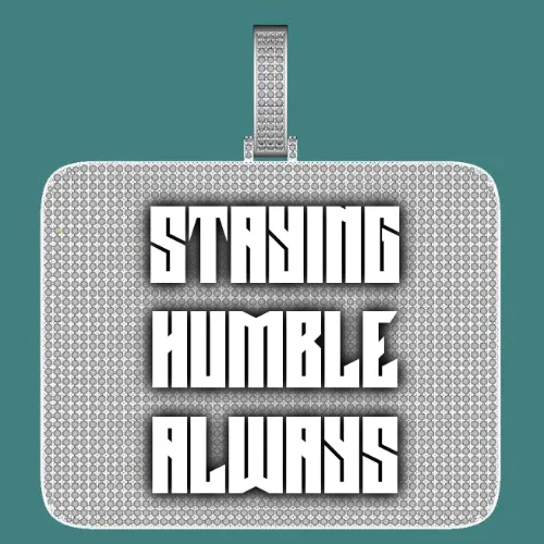 CUSTOM LETTER NECKLACE 3D BIG SQUARE sold by The GUU Shop