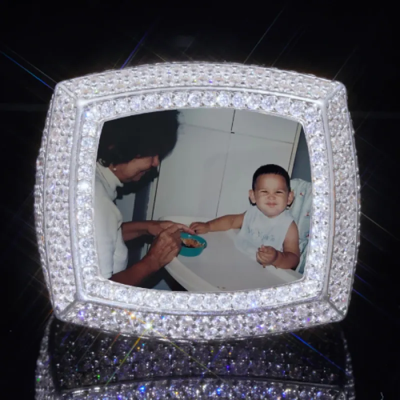 3D CUSTOM PICTURE ICED RING sold by The GUU Shop