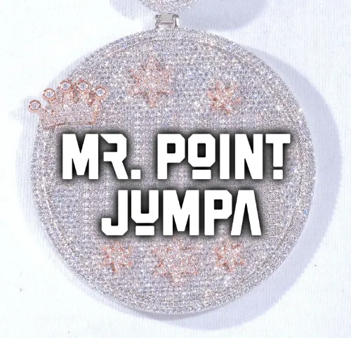 CUSTOM LETTER NECKLACE 3D BIG CROWN DISC sold by The GUU Shop