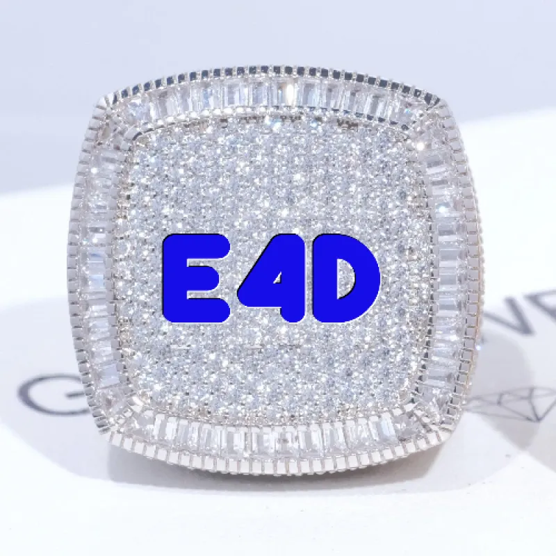 CUSTOM LETTER 3D ICED RING sold by The GUU Shop