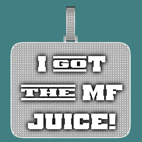 CUSTOM LETTER NECKLACE 3D BIG SQUARE sold by The GUU Shop