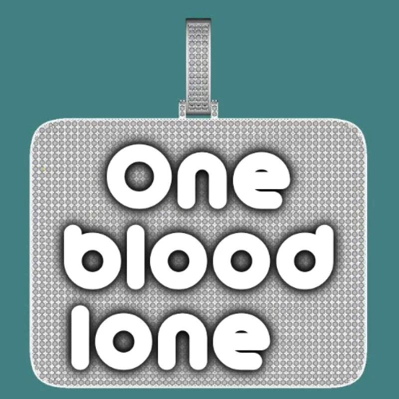 CUSTOM LETTER NECKLACE 3D BIG SQUARE sold by The GUU Shop