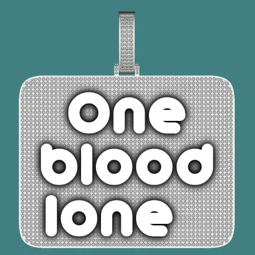 CUSTOM LETTER NECKLACE 3D BIG SQUARE sold by The GUU Shop