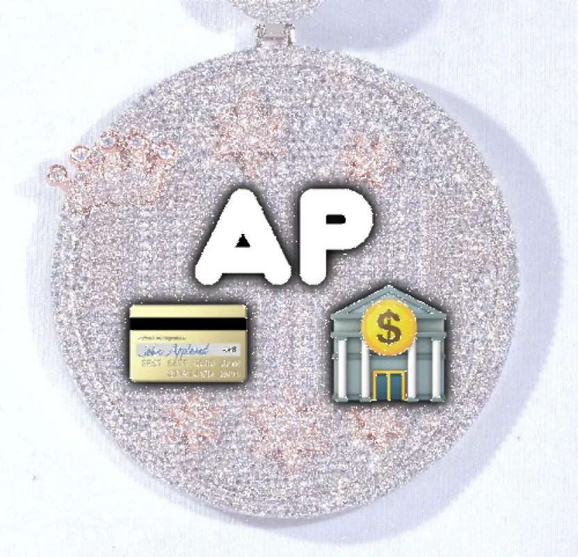 CUSTOM LETTER NECKLACE 3D BIG CROWN DISC made by The GUU Shop