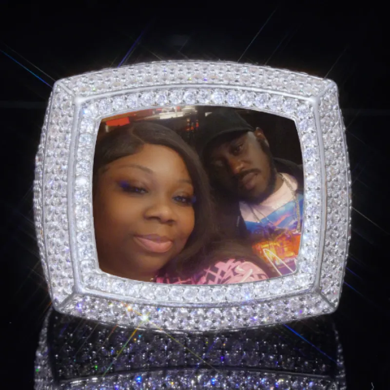 3D CUSTOM PICTURE ICED RING sold by The GUU Shop