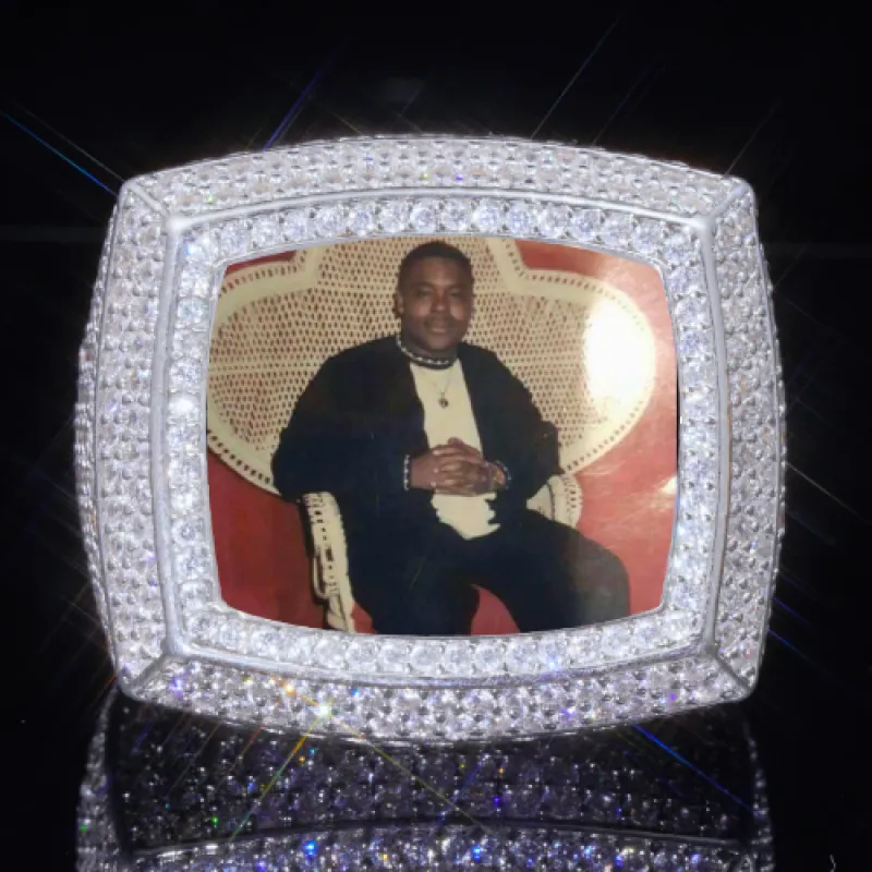 3D CUSTOM PICTURE ICED RING sold by The GUU Shop