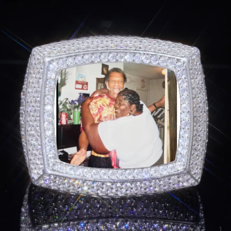 3D CUSTOM PICTURE ICED RING sold by The GUU Shop