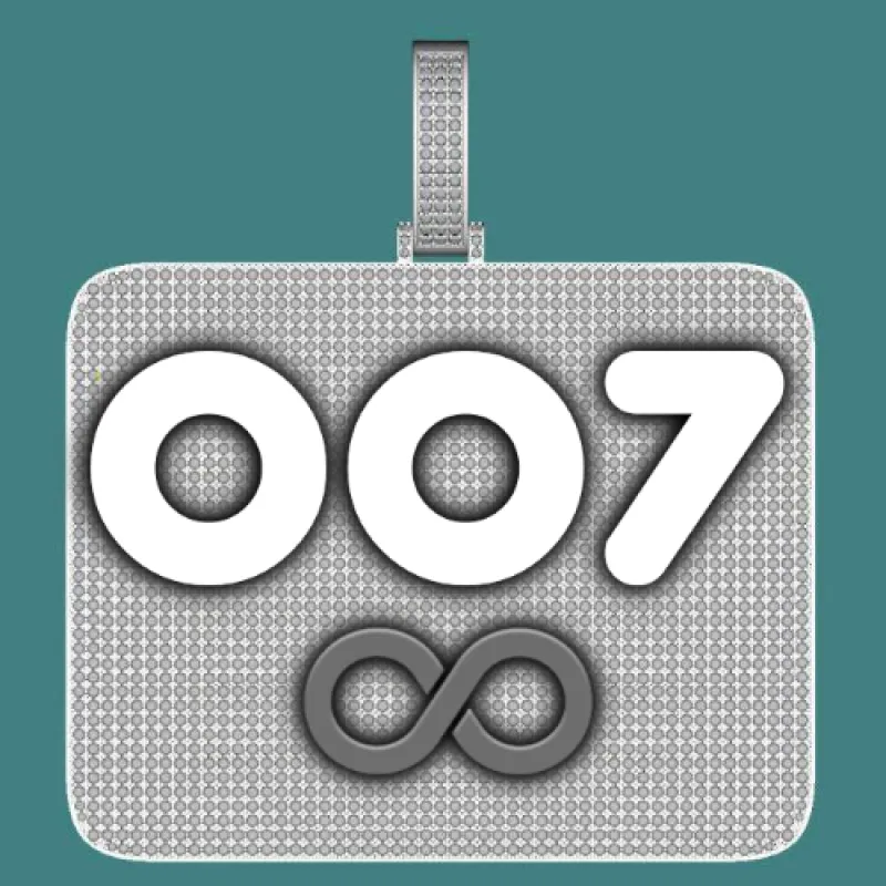 CUSTOM LETTER NECKLACE 3D BIG SQUARE sold by The GUU Shop